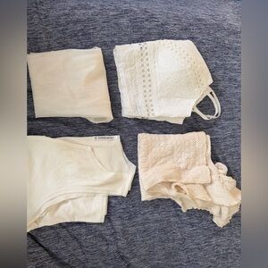 ❤️ Bundle of 4 white/cream crop tops, cotton Lulus, Rebellion, Charlotte Russe